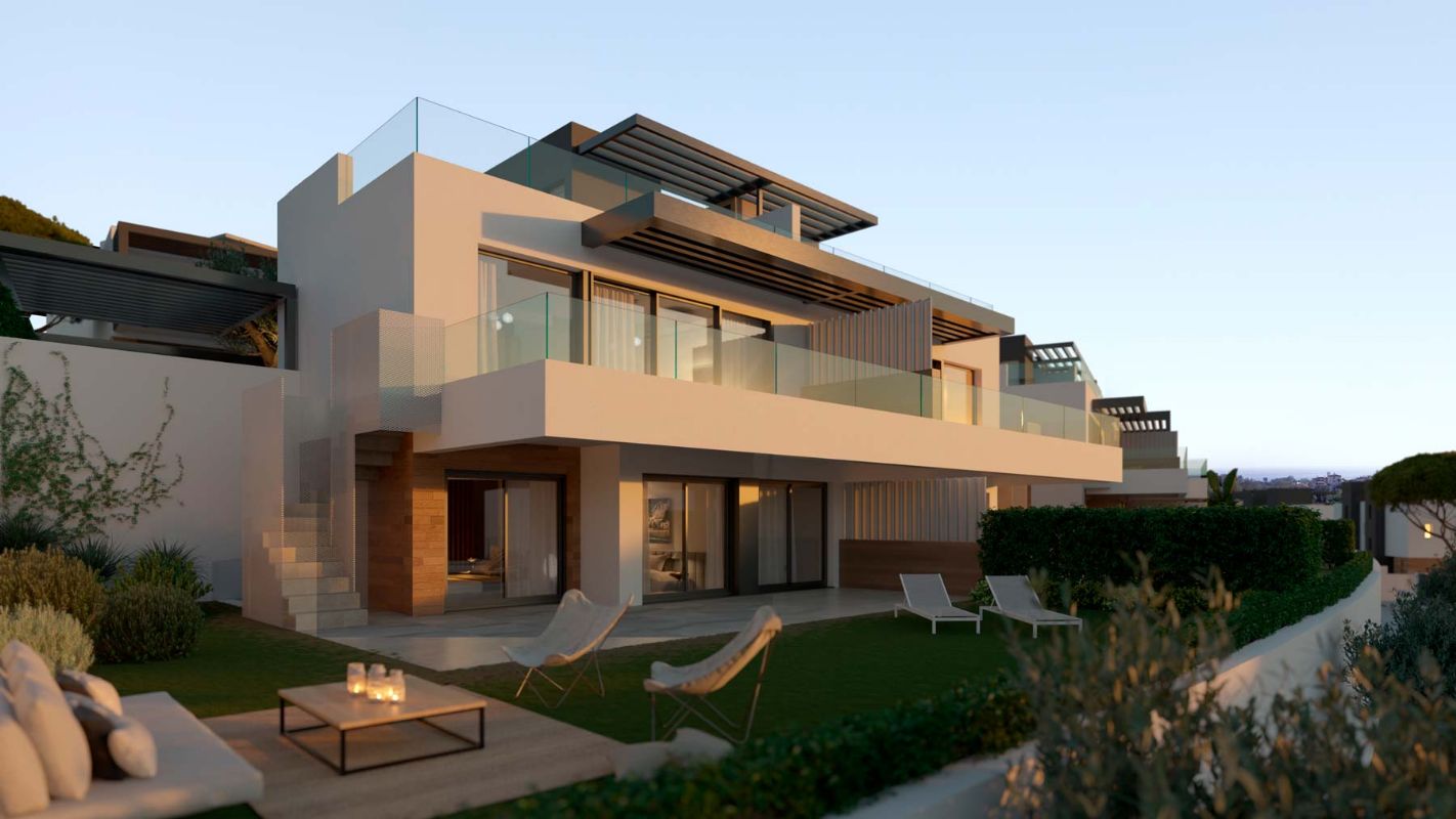 Nieuwbouw luxueus half vrijstaand huis (H.O.B.), Estepona, Málaga, Andalucía, Spanje