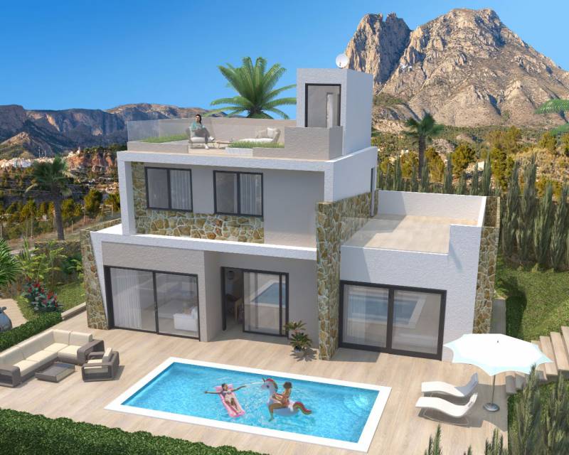 New development modern villa, Finestrat, Alicante, Comunidad Valenciana, Spain