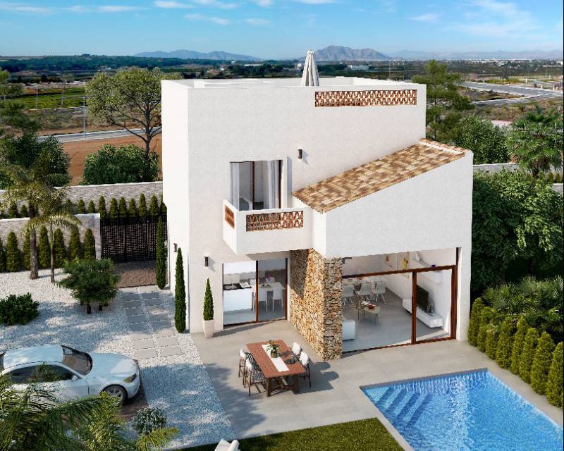 New development modern detached villa, Guardamar del Segura, Alicante, Comunidad Valenciana, Spain